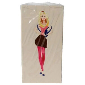 NEW PLASTIC Barbie / Girl Tissue Is Skirt Dress Tissue Box